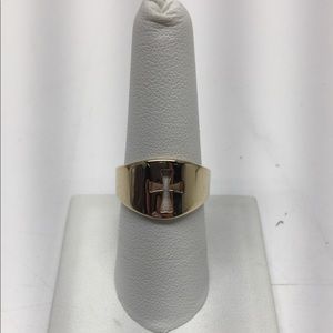 James Avery 14K gold Wide Crosslet ring